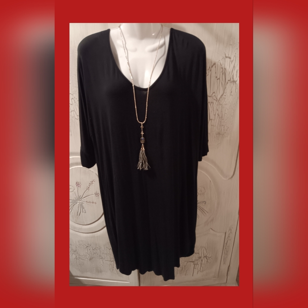 Libian Black Tshirt Dress